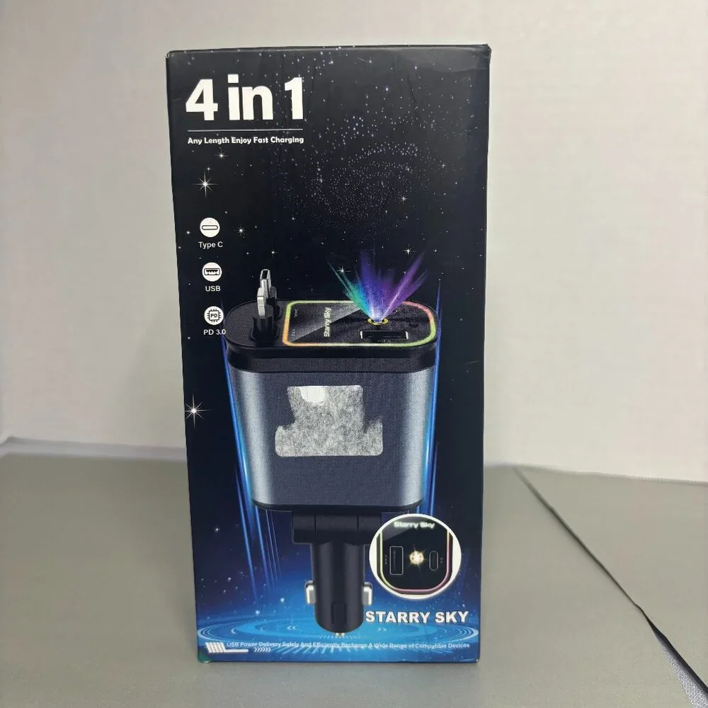 4-in-1 any length enjoy fast charging with Starry sky